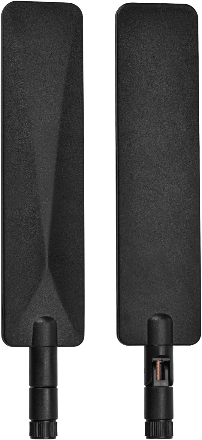 Bingfu High-Gain WiFi6 Antenna - Tri-Band 2.4GHz/5GHz/6E - RP-SMA Male Connector (2-Pack) for WiFi Router Wireless Network Card USB Adapter Security IP Camera Video Surveillance Monitor Wifi 6 Antenna