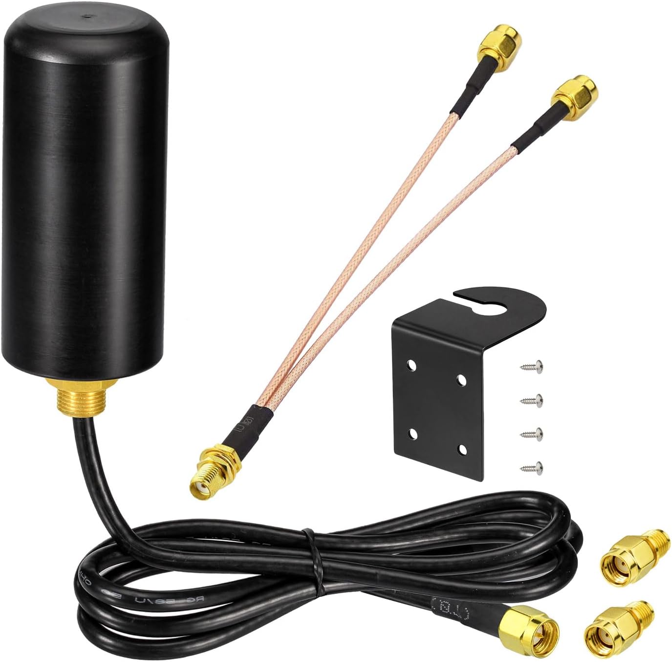 BINGFU Upgraded 4G LTE Cellular Mimo 8dBi Antenna SMA RP-SMA Compatible with Spypoint Game Security Camera Trail Cam Modem Router Antenna Replacement