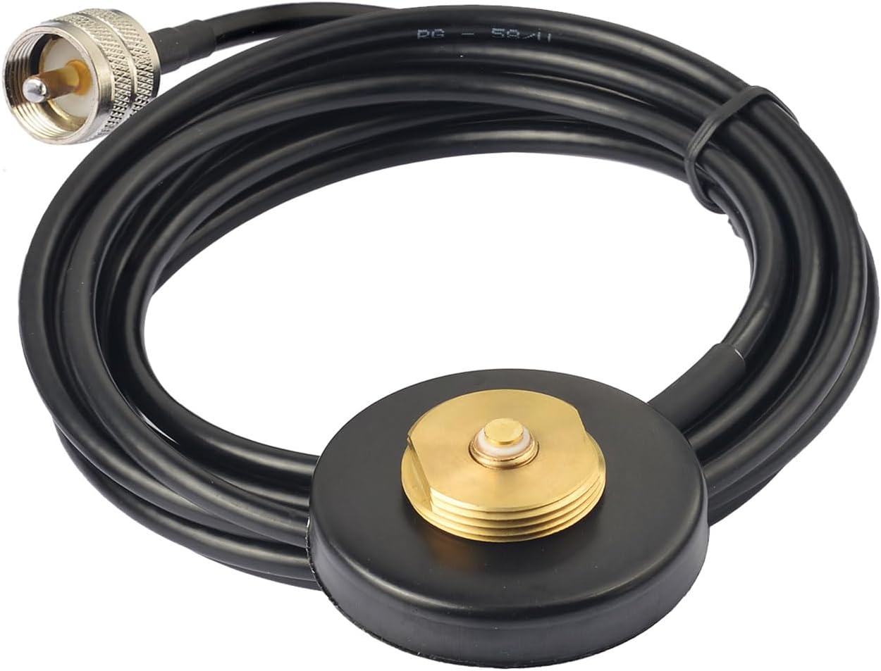 Bingfu UHF NMO-Magnetfuß, 3m RG58-Kabel, PL259-Stecker, Antennenhalterung