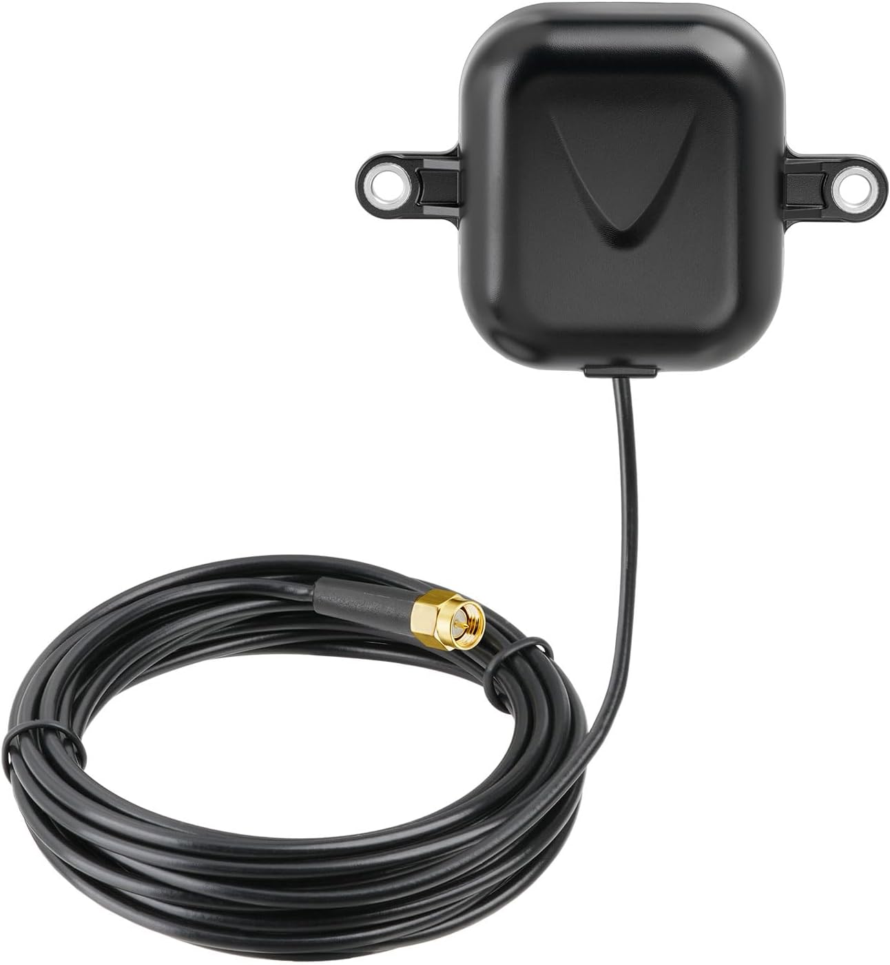 Bingfu Active GPS + BD Dual System Car Navigation SMA Antenna 28dB Gain Satellite Positioning Antenna with RG174 10 ft Cable for Vehicles