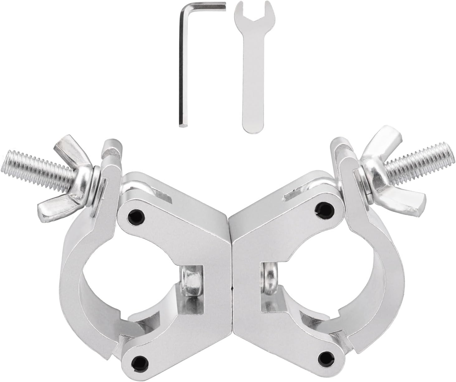 Bingfu Antenna Mount Fixed Bracket Kit - Mount Clamp Holder 220 lbs Load Capacity for Pipe Tube Satellite Dish TV Ham Radio Antennas 4G WiFi Antennae Patio Umbrella Holder Flag Pole