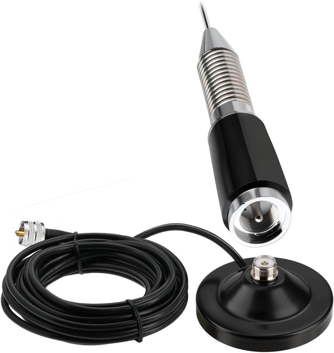 Bingfu Dualband VHF/UHF Mobilantenne, 86cm Fahrzeugantenne, PL259-Stecker