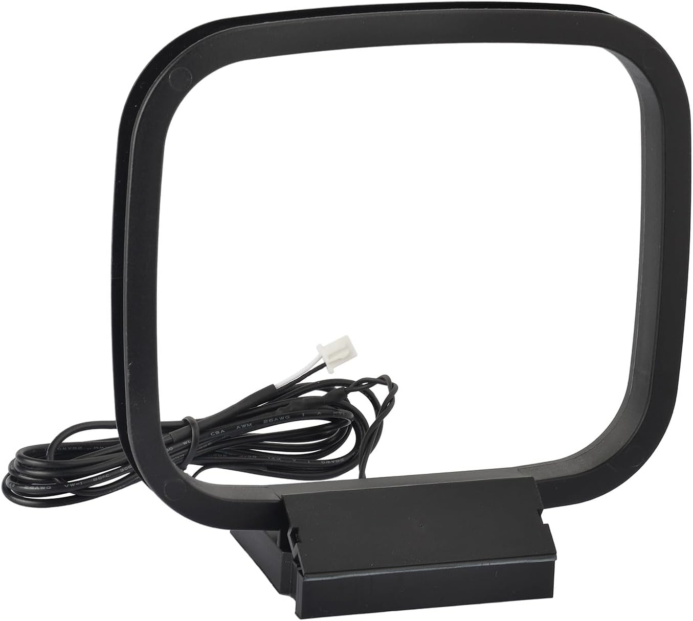 Bingfu MW AM-Loop-Antenne, 2-Pin-Mini-Stecker, 3m Kabel, Standfuß