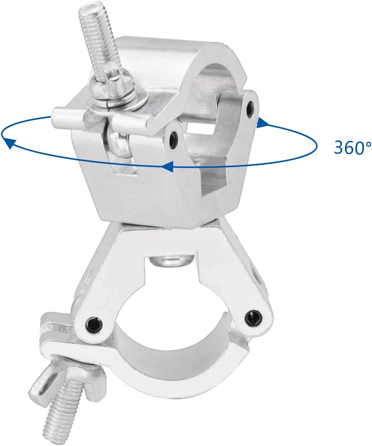 Bingfu Antenna Mount Fixed Bracket Kit - Mount Clamp Holder 220 lbs Load Capacity for Pipe Tube Satellite Dish TV Ham Radio Antennas 4G WiFi Antennae Patio Umbrella Holder Flag Pole