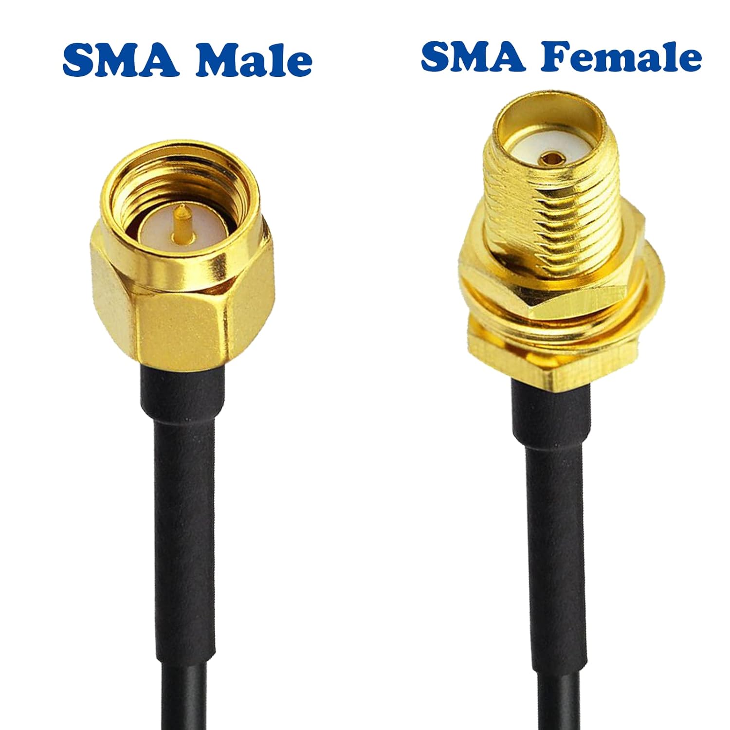 4G LTE Verlängerungskabel, SMA-Stecker auf SMA-Buchse RG174-Antennenkabel kompatibel mit 4G LTE-Router Gateway Modem Mobilfunk SDR-Dongle-Empfänger, 10m