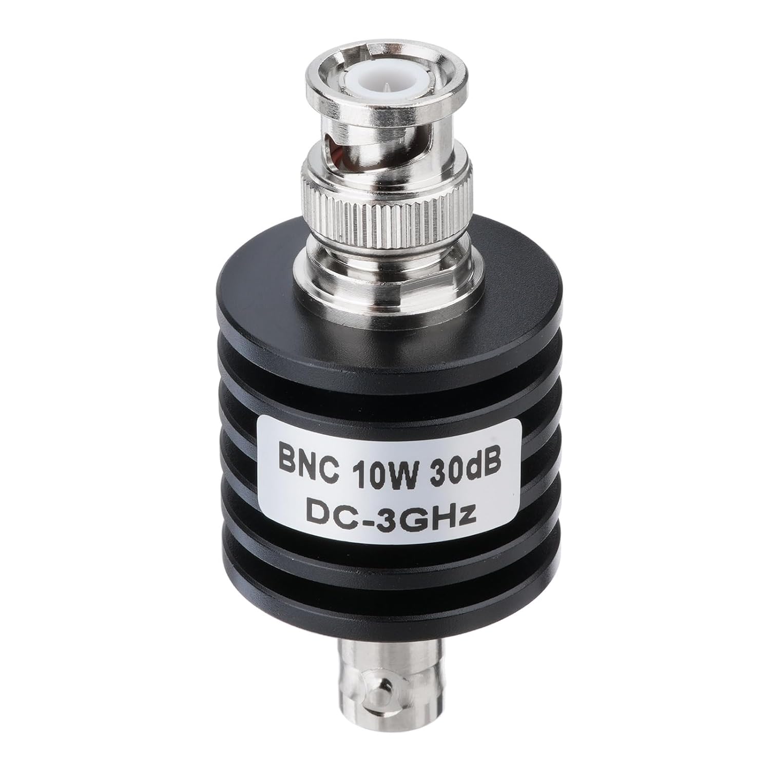 Bingfu 10W RF Attenuator BNC Male to Female 1-30dB ±0.5dB DC-3GHz 50Ω - for Signal Conditioning & Testing