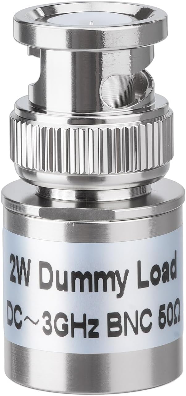 Bingfu BNC Male RF Termination Dummy Load 2W 50Ω DC-3GHz ≤1.2 VSWR - Dummy Load for Signal & RF Testing