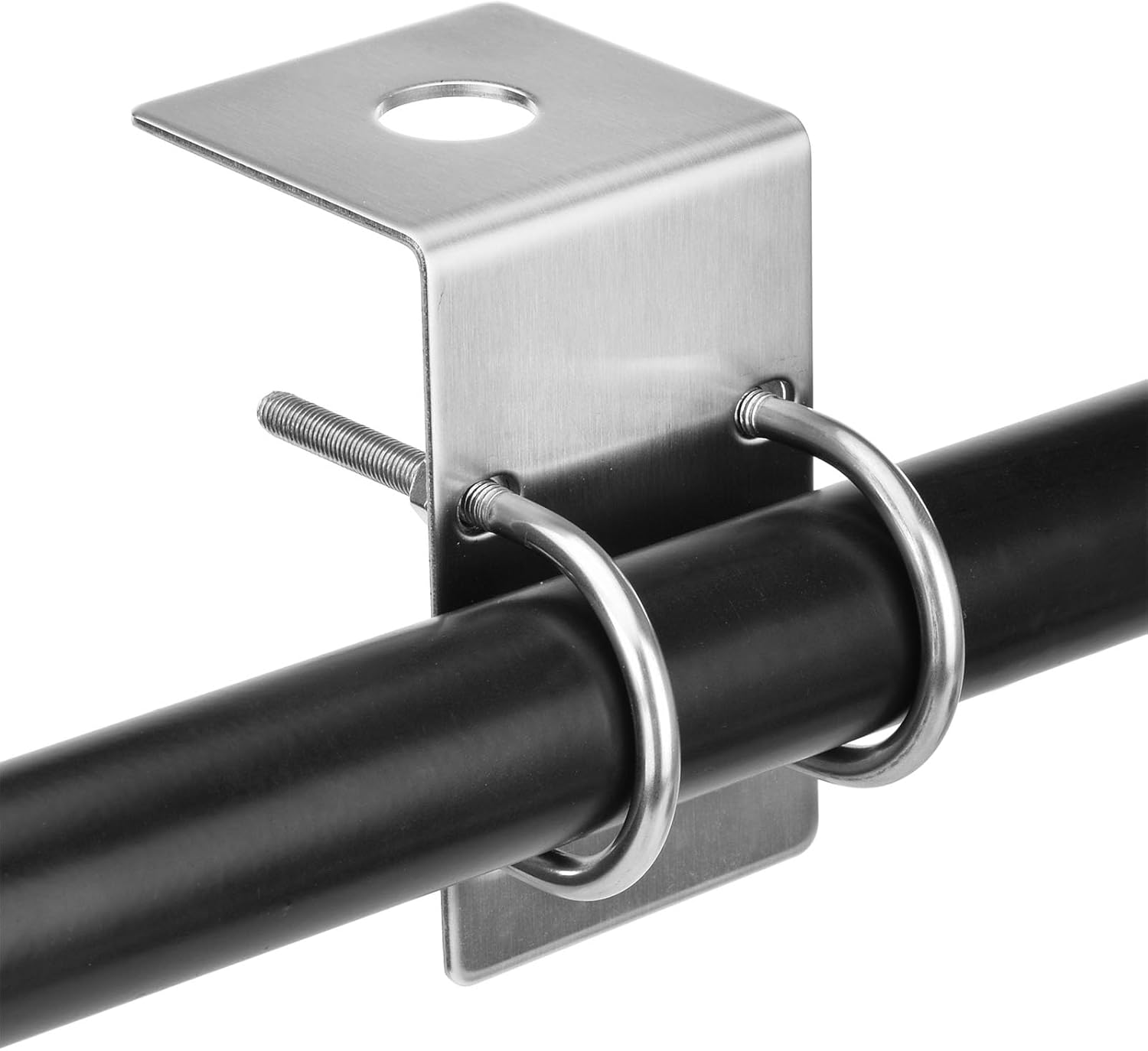 Bingfu Stainless Steel Antenna Mount with U Bolt for Ham UHF VHF CB Cellular 4G Truck Antennas - Strong Durable Antennae Bracket