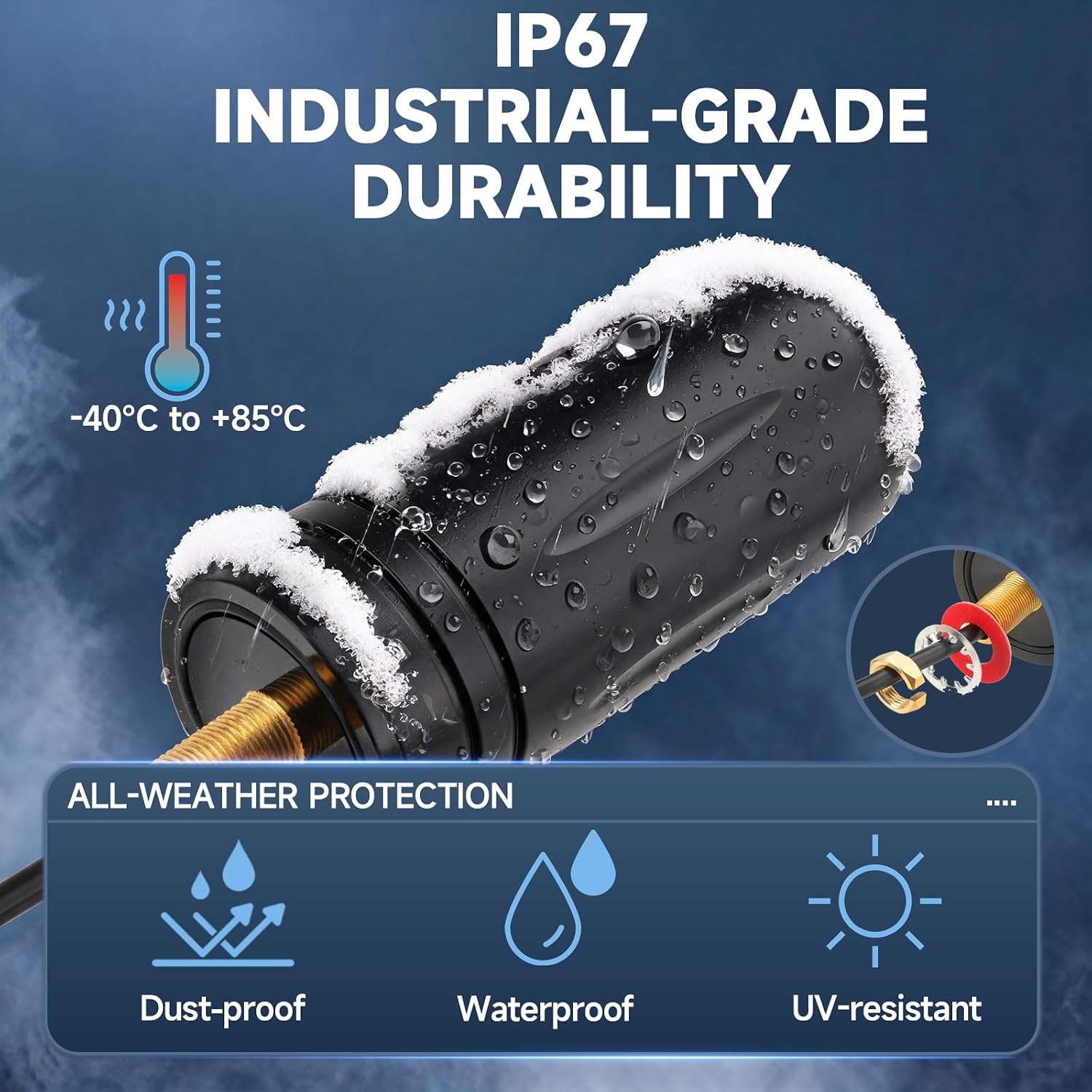 Bingfu Outdoor 4G LTE 5G Antenne, 7dBi, SMA-Stecker, 3m RG58 Kabel