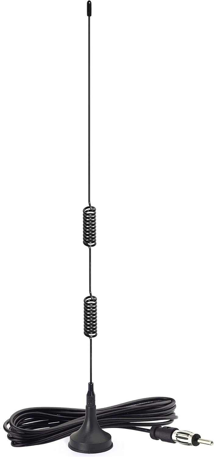 Bingfu Universal Car Radio Antenna Magnetic Base Aerial for Vehicle Truck SUV Truck RV Marine Boat Car Stereo Audio HD Radio Android Head Unit CD Media Receiver Player