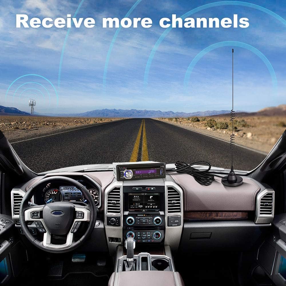 Bingfu Ham Amateur Radio Antenna Magnetic Base BNC Male Compatible with Uniden Bearcat Whistler Mobile Radio Shack Police Scanner