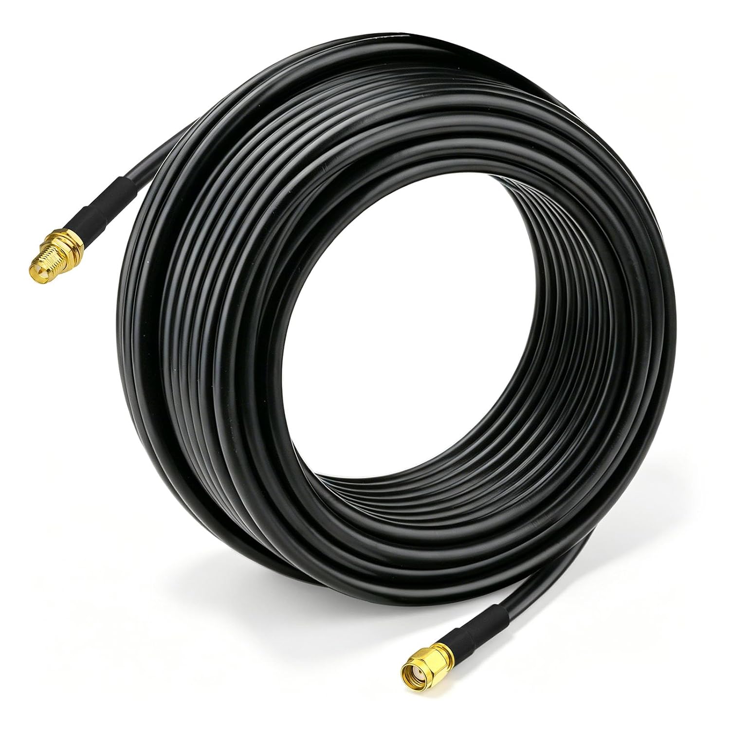 Bingfu RP-SMA Kabel, 15 m RP-SMA Stecker auf Buchse ALSR240 Antennen Kabel