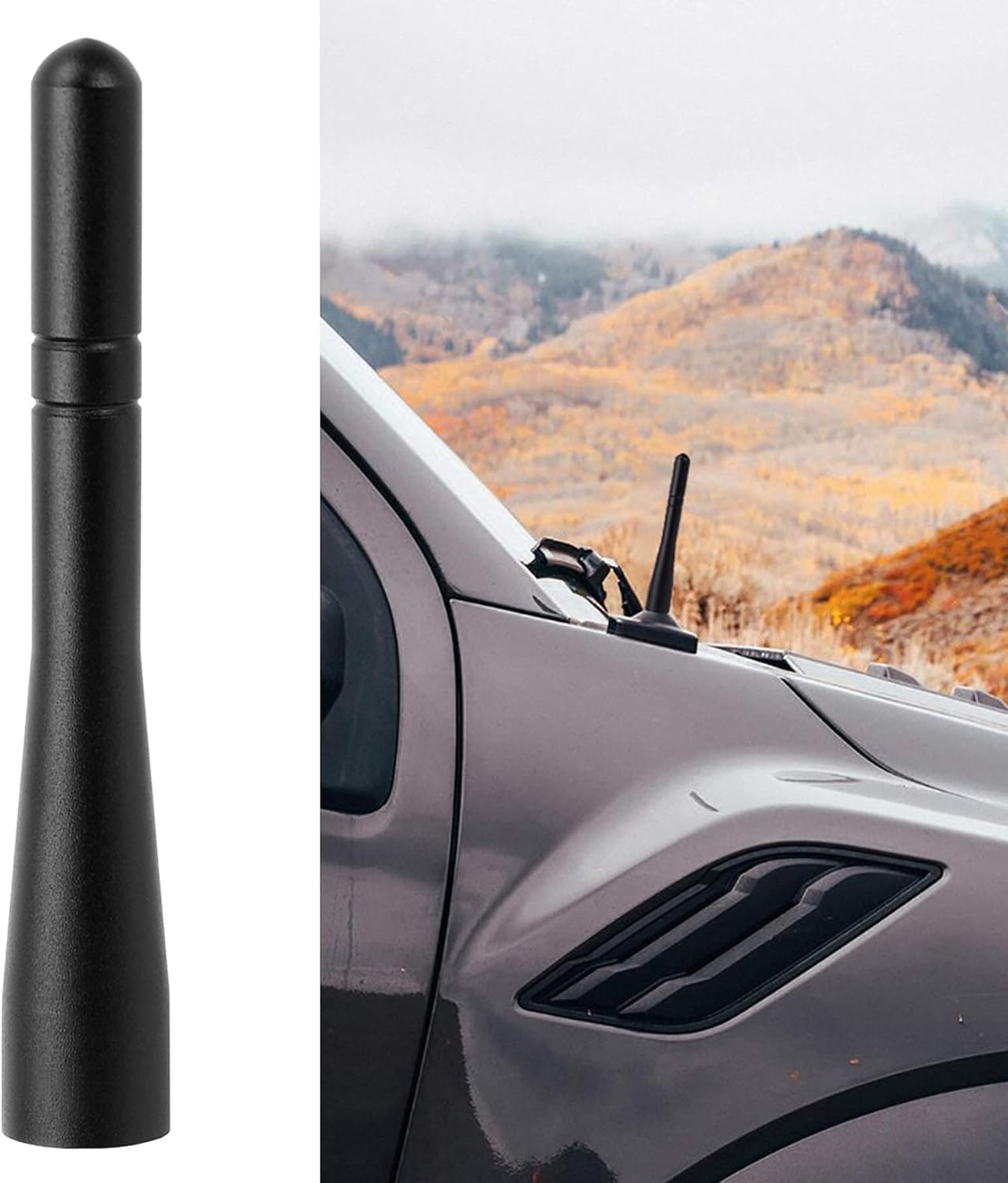 Bingfu Vehicle Short Antenna Mast Car Truck Antenna Replacement