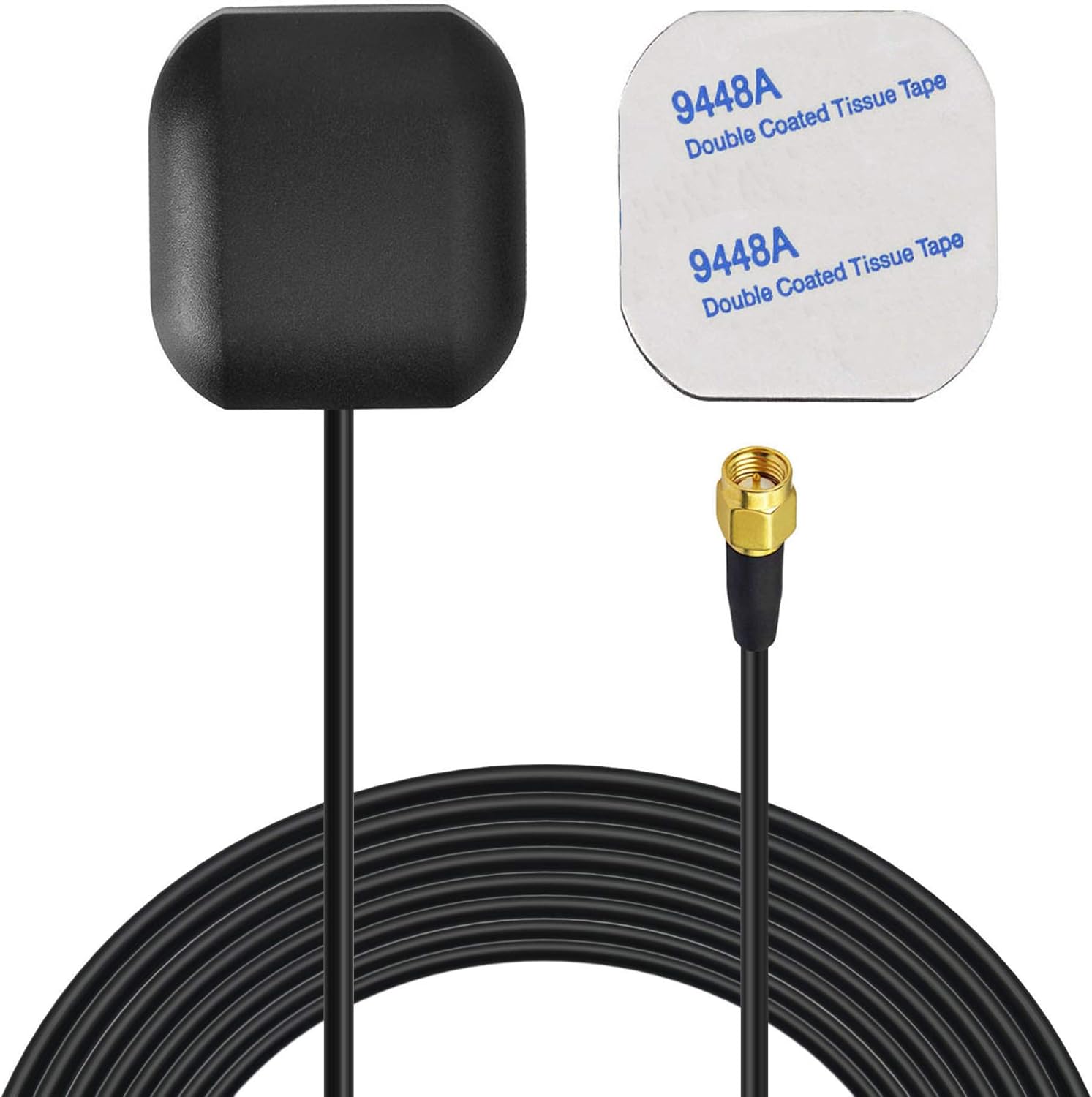 Bingfu GPS Antenne Auto Wasserdicht Aktive GPS Navigation Antenne mit SMA Stecker für Auto Stereo Head-Unit GPS Navigationssystem Modul LKW Marine Boot GPS Tracker Locator Echtzeit Tracking-Gerät