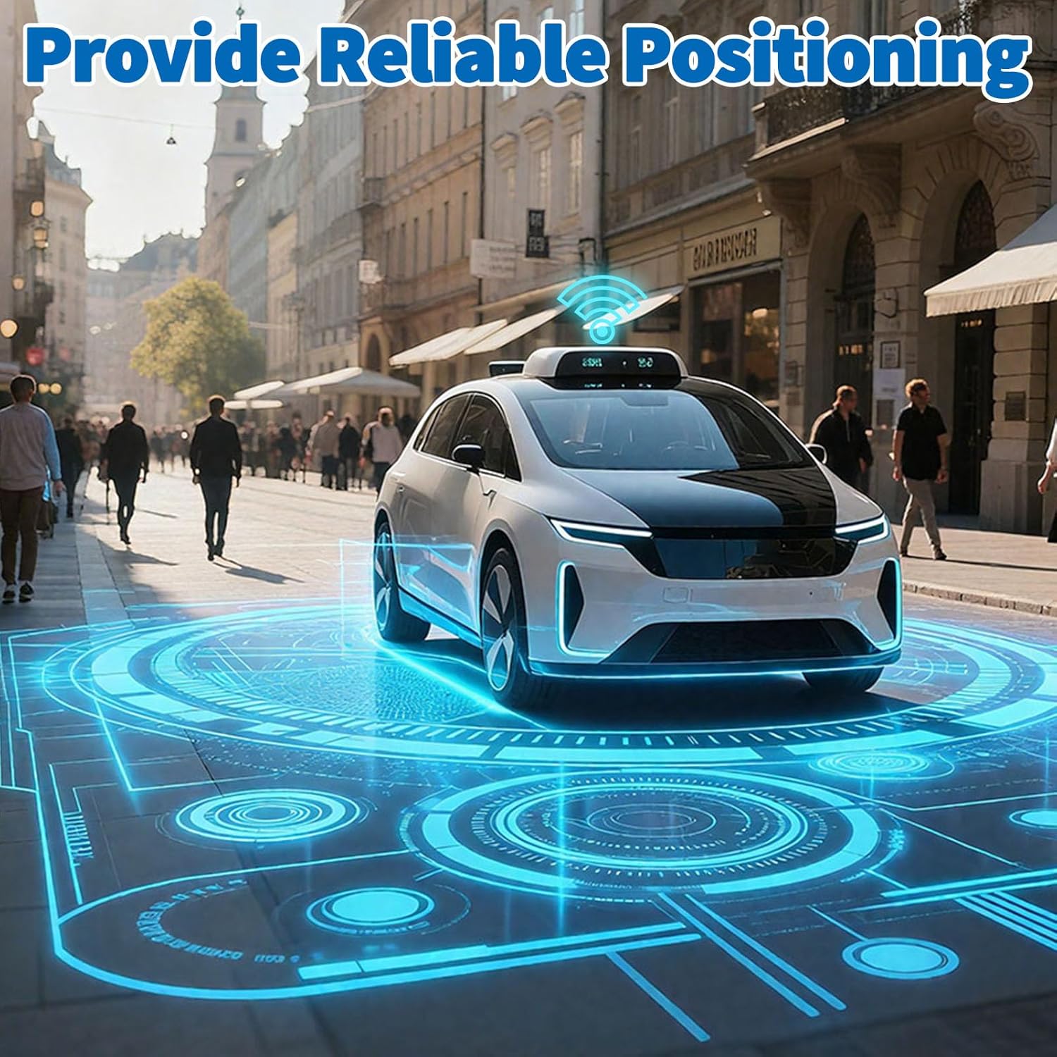 Bingfu Quad-System GNSS Antenna - High-Gain 28dB LNA, IP65 Waterproof, GPS/BeiDou/GLONASS/Galileo/QZSS/SBAS, SMA Male Connector for Automotive, Surveying, Outdoor