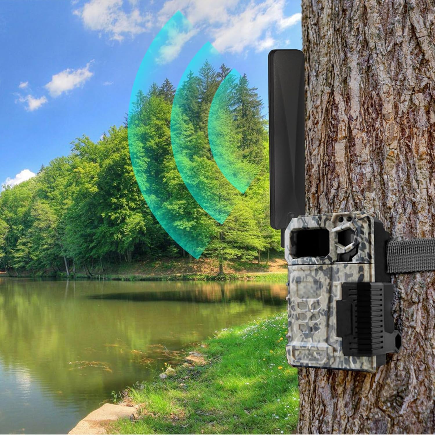 4G LTE Wildkamera-Antenne 9 dBi RP-SMA-Stecker Antenne (2-Stück) kompatibel mit 4G LTE Outdoor Wireless Router Sicherheitskamera