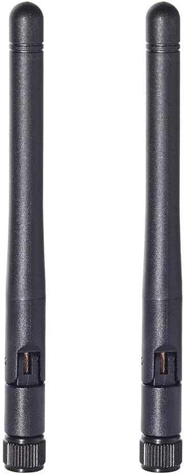 Bingfu 10-pack dual-band 3dBi WiFi antennas with RP-SMA male connectors, bulk replacement set