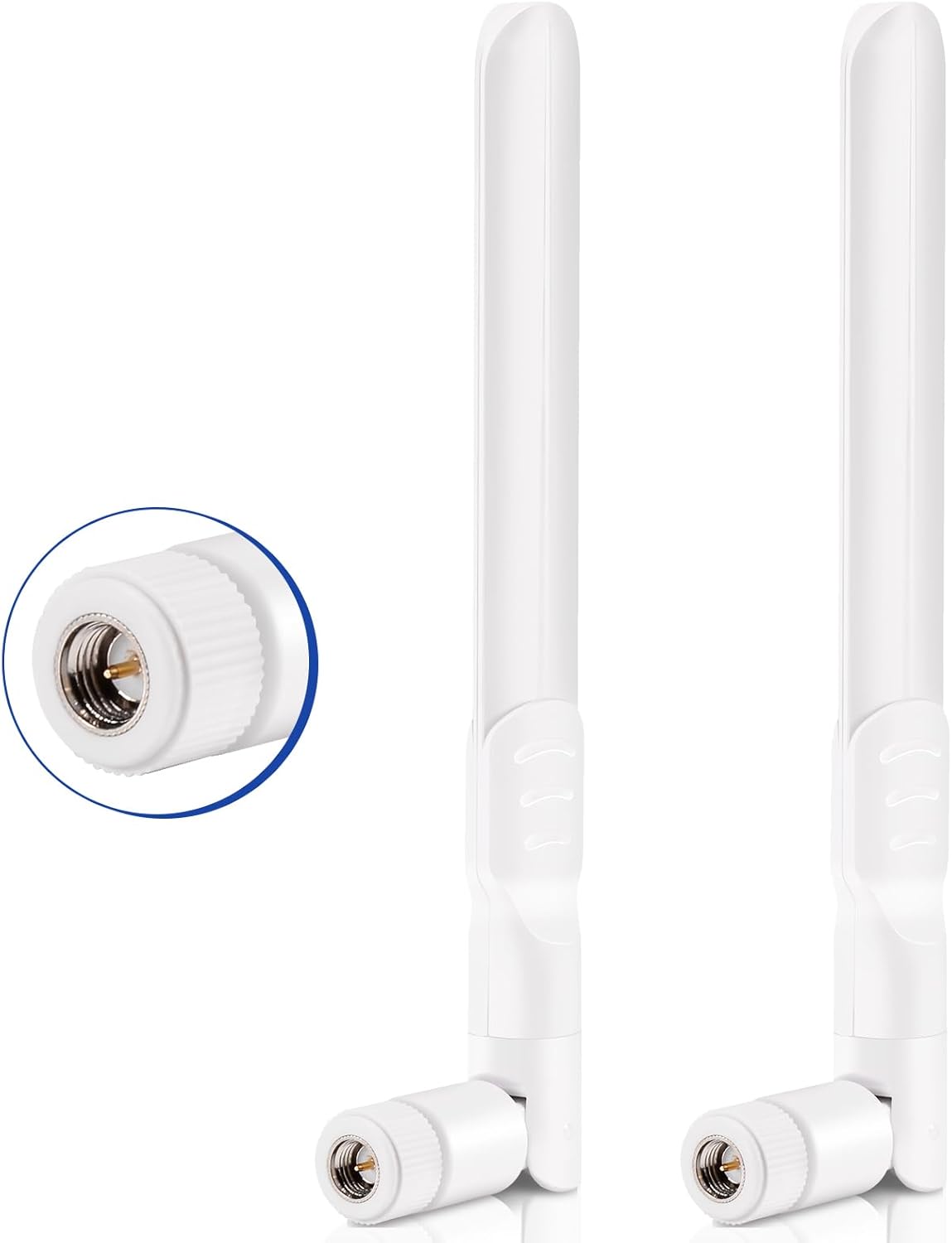 Bingfu 2-Pack 6dBi 4G LTE omnidirectional antennas with SMA male connectors