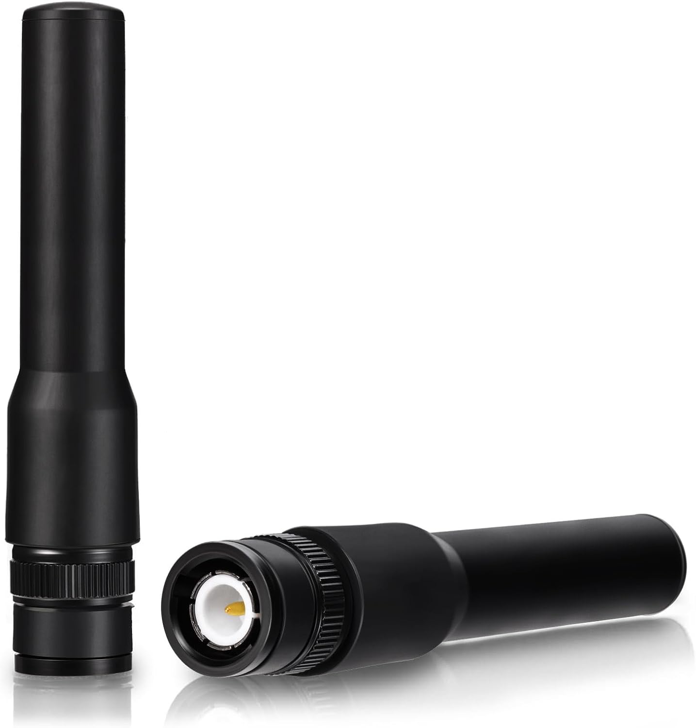 Bingfu 2-pack BNC dual-band soft walkie talkie and scanner antenna
