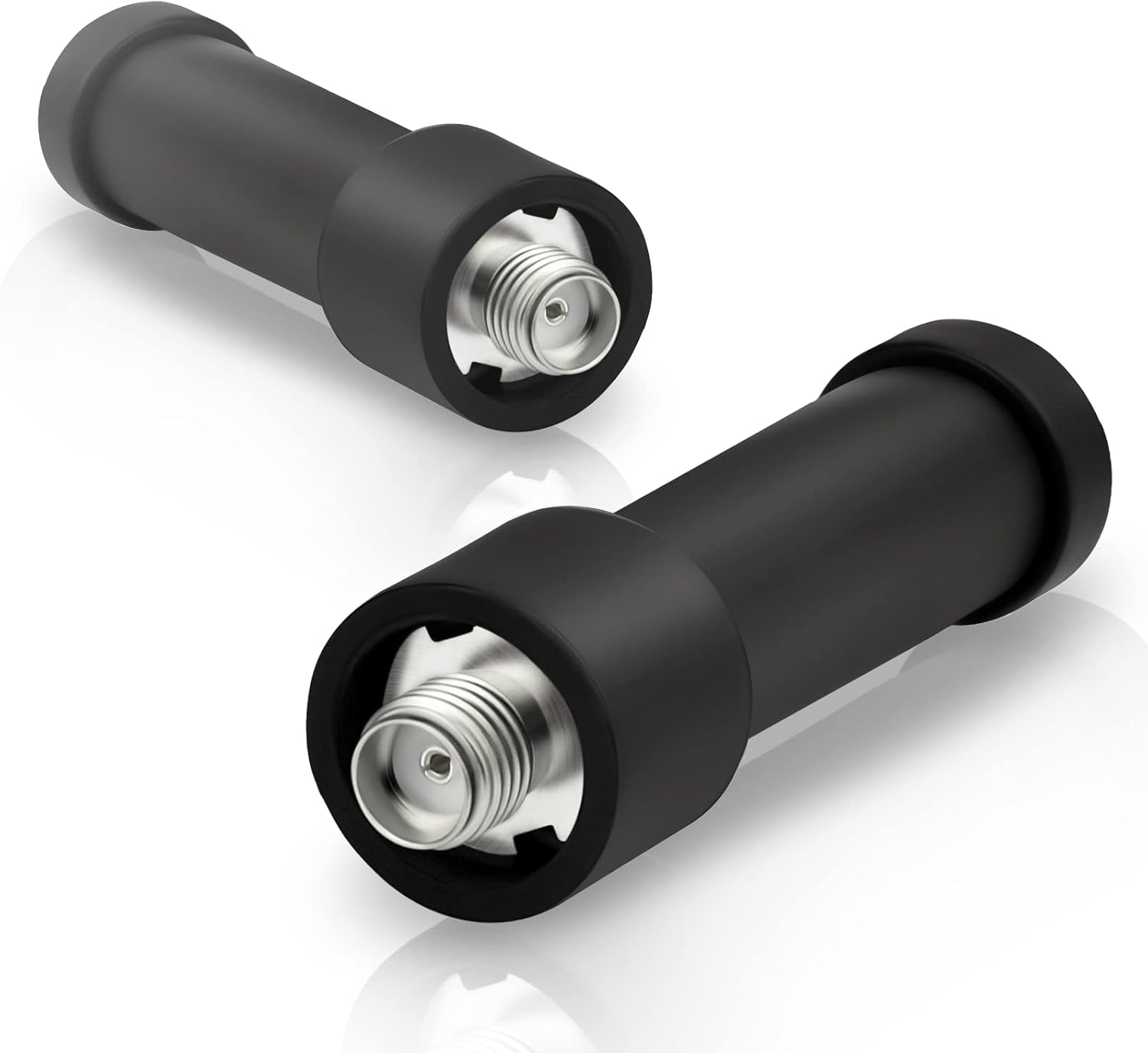 Bingfu 2-pack UHF short walkie talkie antenna with SMA-female connector