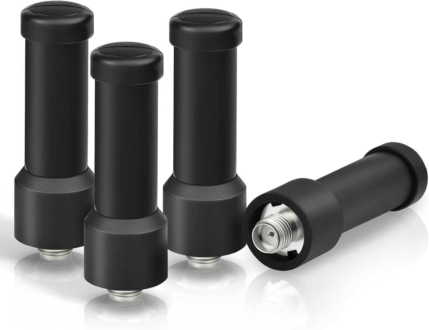 Bingfu 4-pack SMA-female UHF short antennas for handheld two-way radios