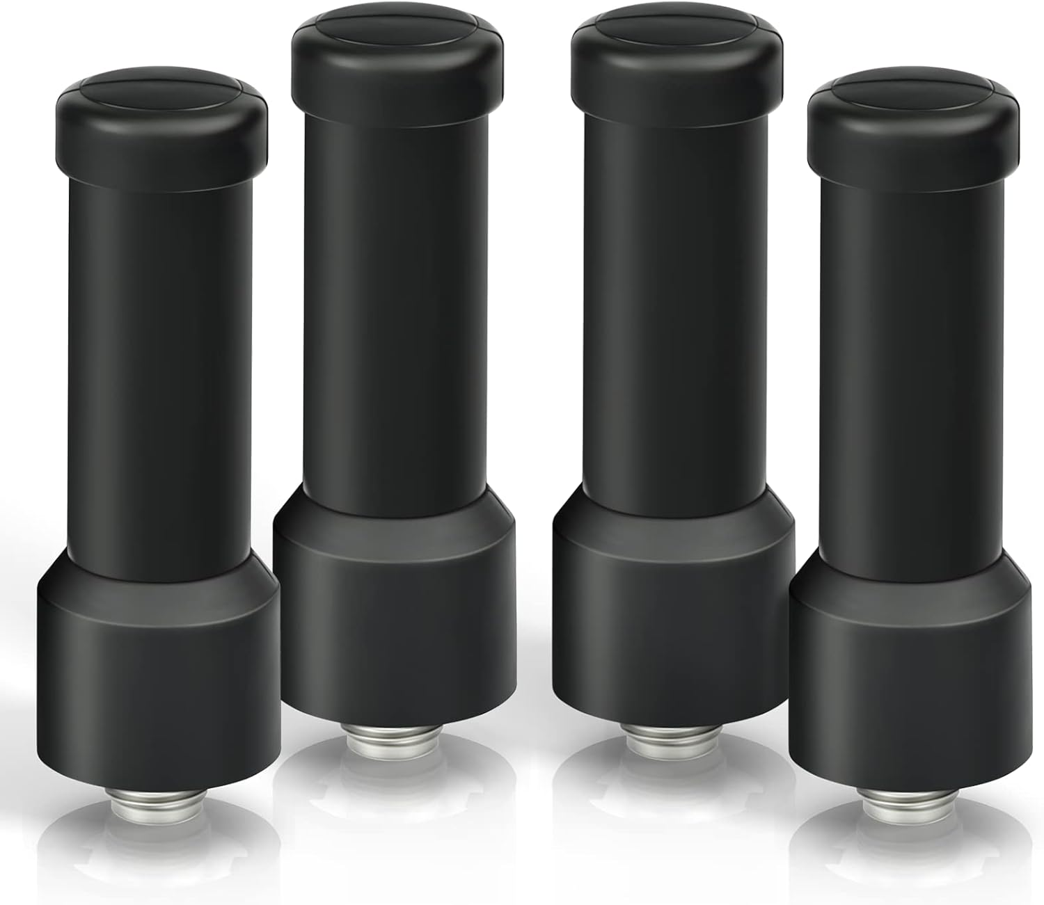 Bingfu 4-pack SMA-female UHF short antennas for handheld two-way radios