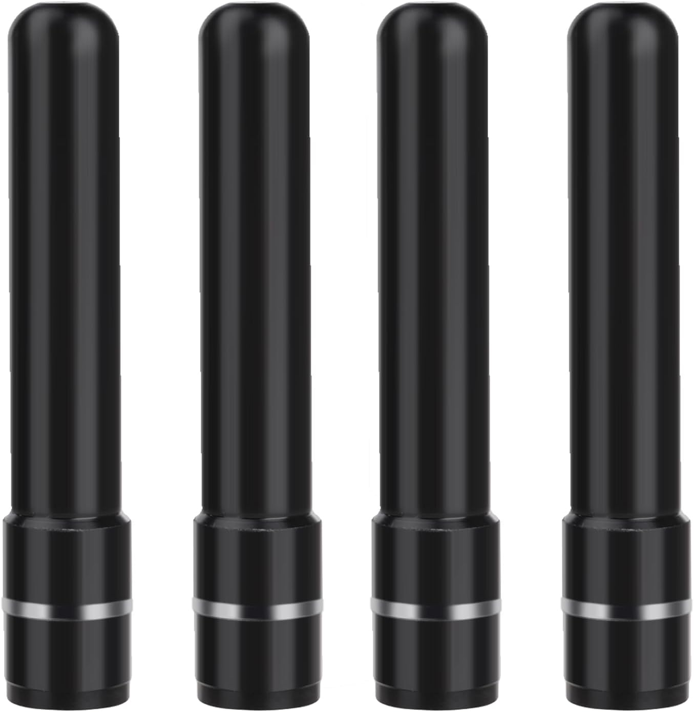 Bingfu 4-pack SMA-male short dual-band VHF/UHF antennas for portable handheld radios