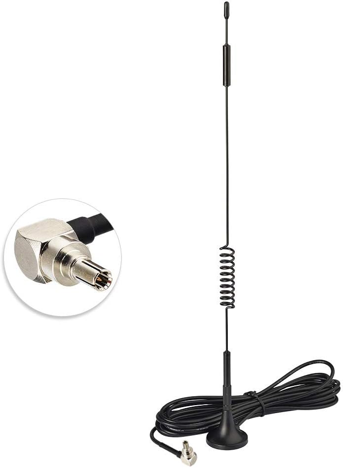 Bingfu 7dBi high gain 4G LTE MIMO magnetic antennas with dual CRC9 male connectors and 10ft cables