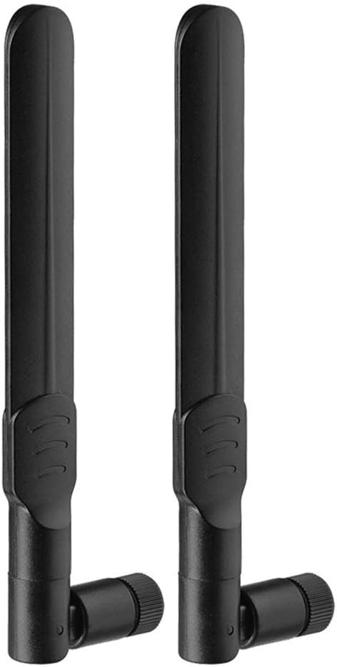 Bingfu 8dBi high gain 4G LTE MIMO magnetic antennas 2-pack with SMA male connectors and 3m extension cables