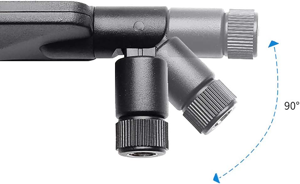 Bingfu 9dBi antenna mounted on an outdoor security camera in a remote area for stable data link