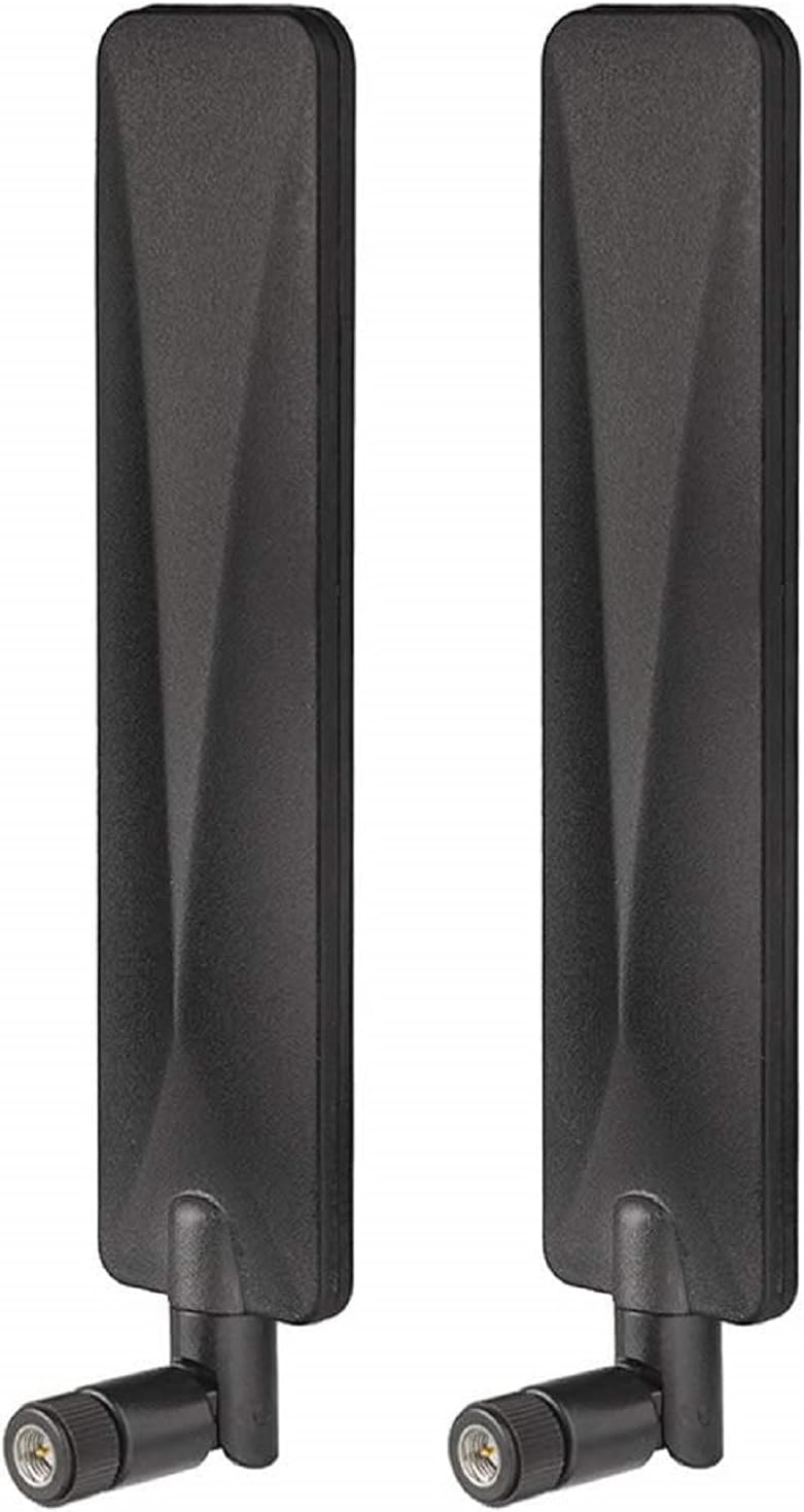Bingfu 9dBi high gain 4G LTE MIMO magnetic antennas 2-pack with SMA male connectors and 3m extension cables