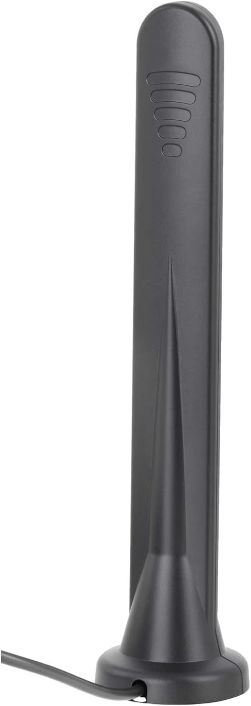 Bingfu LTE antenna installed on an outdoor trail camera security system for remote signal reception