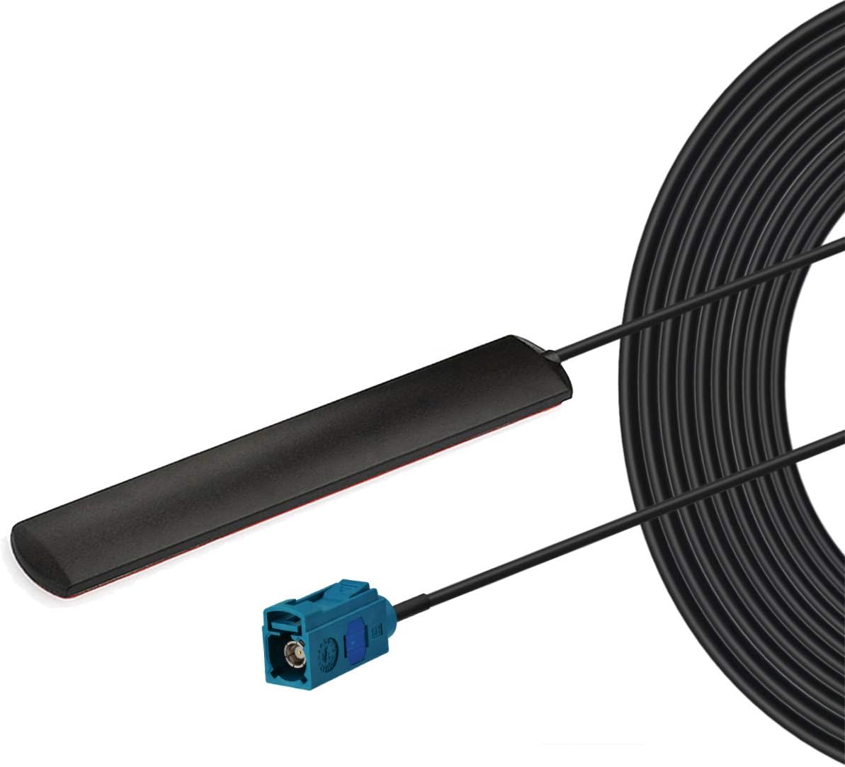 Bingfu automotive Bluetooth and WiFi antenna with water-blue FAKRA Z female connector for vehicle head units