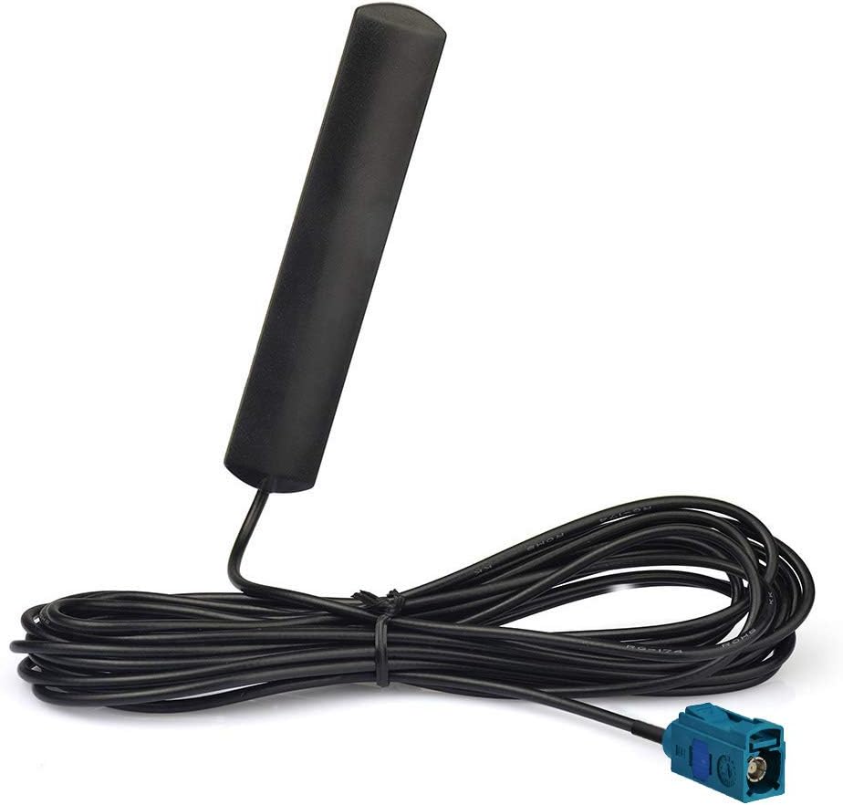Bingfu automotive Bluetooth and WiFi antenna with water-blue FAKRA Z female connector for vehicle head units