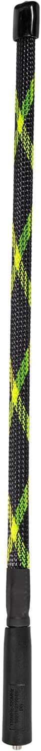 Bingfu camouflage tactical foldable walkie talkie antenna with SMA female connector, 18.7 inch length for extended VHF UHF range