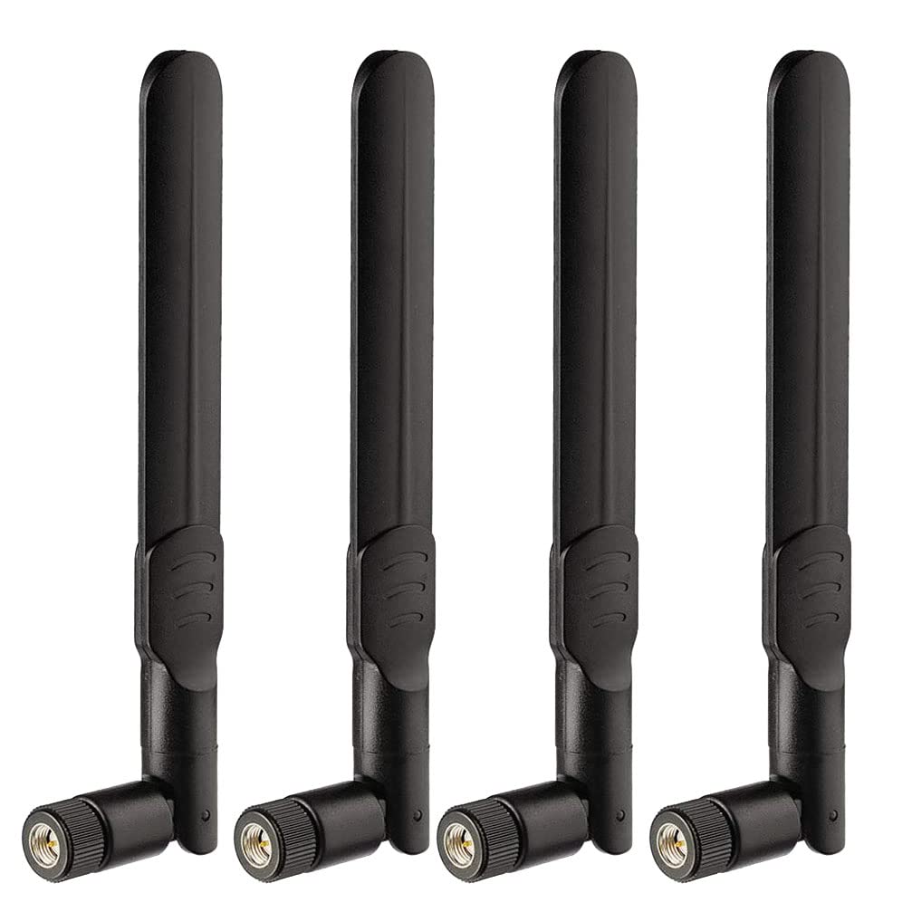Bingfu 4G LTE Cellular Trail Camera Antenna 8dBi RP-SMA Male Antenna (10-Pack) Compatible with Spypoint Link Micro Solar EVO Link S Dark Wildlife Hunting Game Cam Outdoor Mobile Security Camera