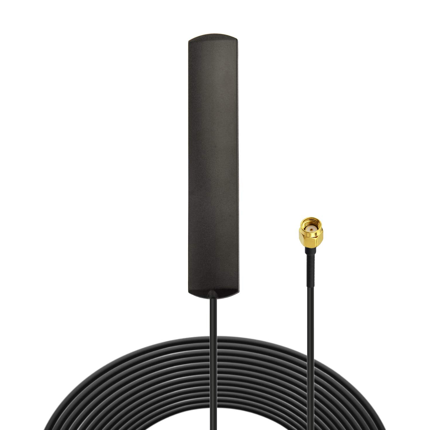 Bingfu thin-profile 4G LTE adhesive patch antenna with RP-SMA male connector and 3-meter RG174 coaxial cable