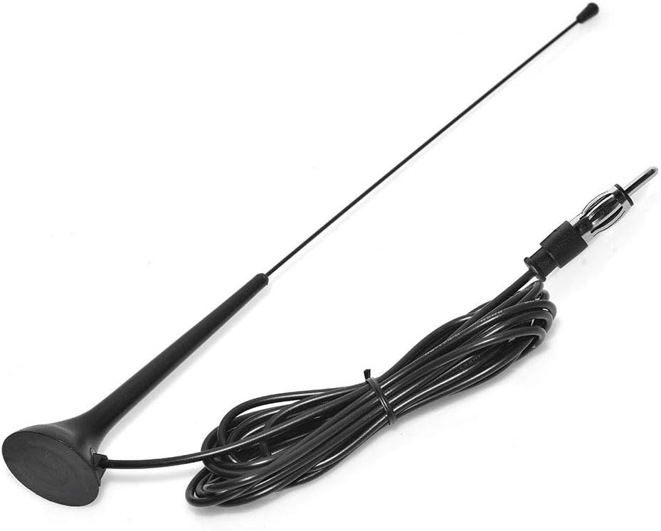 Bingfu universal car radio antenna with 180-degree tiltable rod and heavy-duty magnetic base