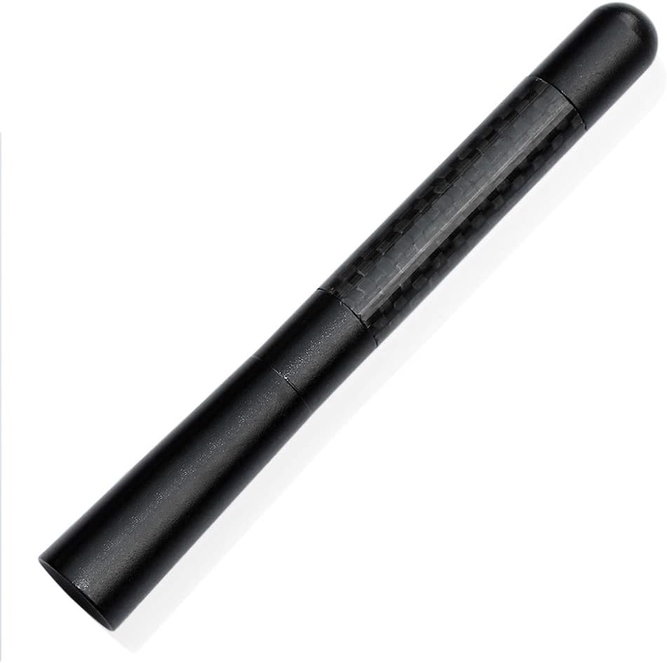 Bingfu universal short car roof antenna mast with a durable black rubber finish and internal copper coil for optimized signal reception