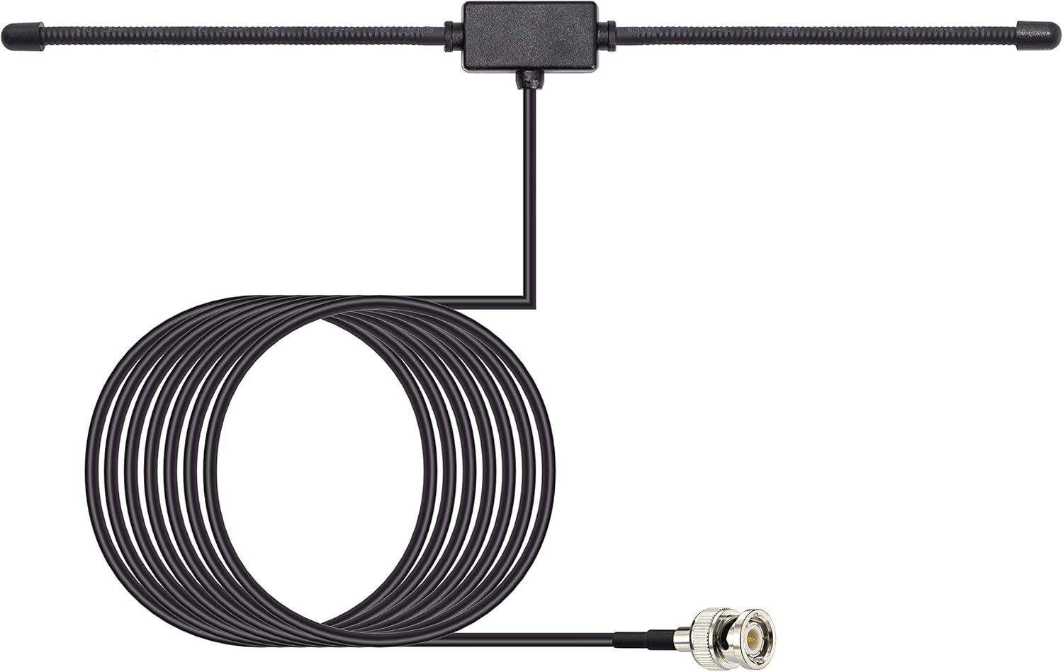 Bingfu wideband BNC scanner antenna (25-1300MHz) with dipole design