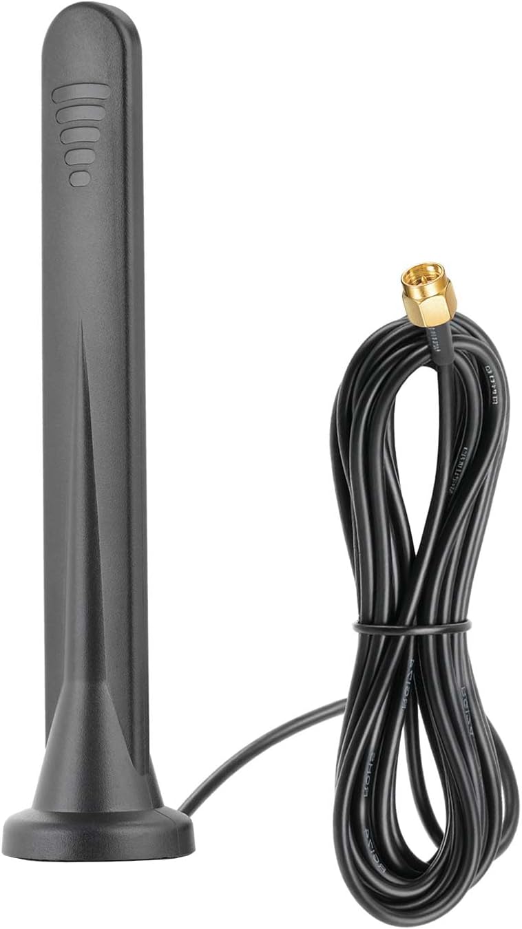 Close-up of Gold-plated SMA Male connector on Bingfu 5G antenna cable for low loss signal