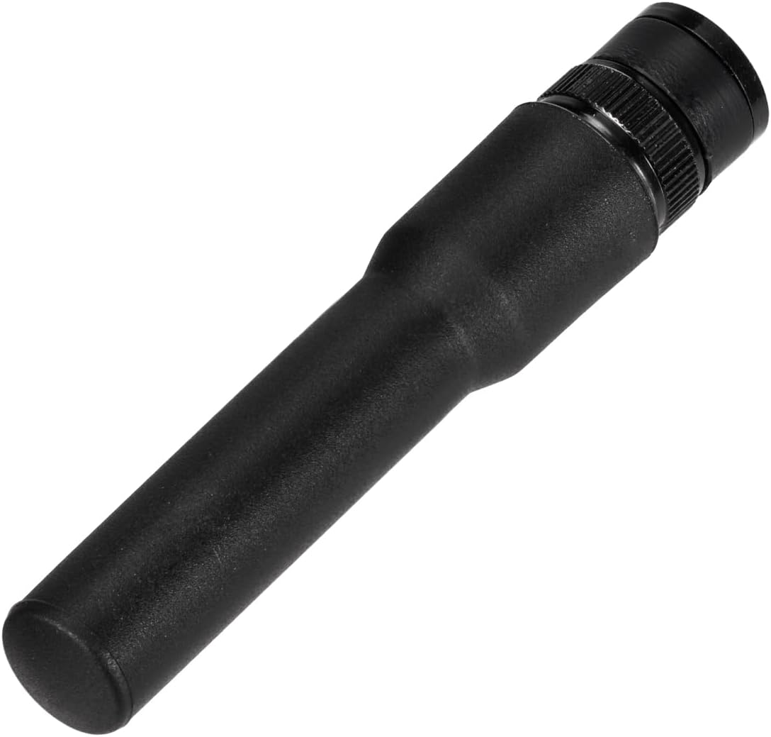 Close-up of the durable BNC connector and flexible antenna material