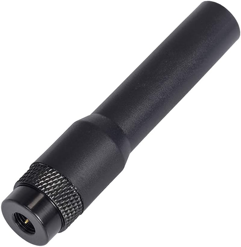 Close-up of the durable, high-flexibility rubberized antenna housing and SMA-Male base