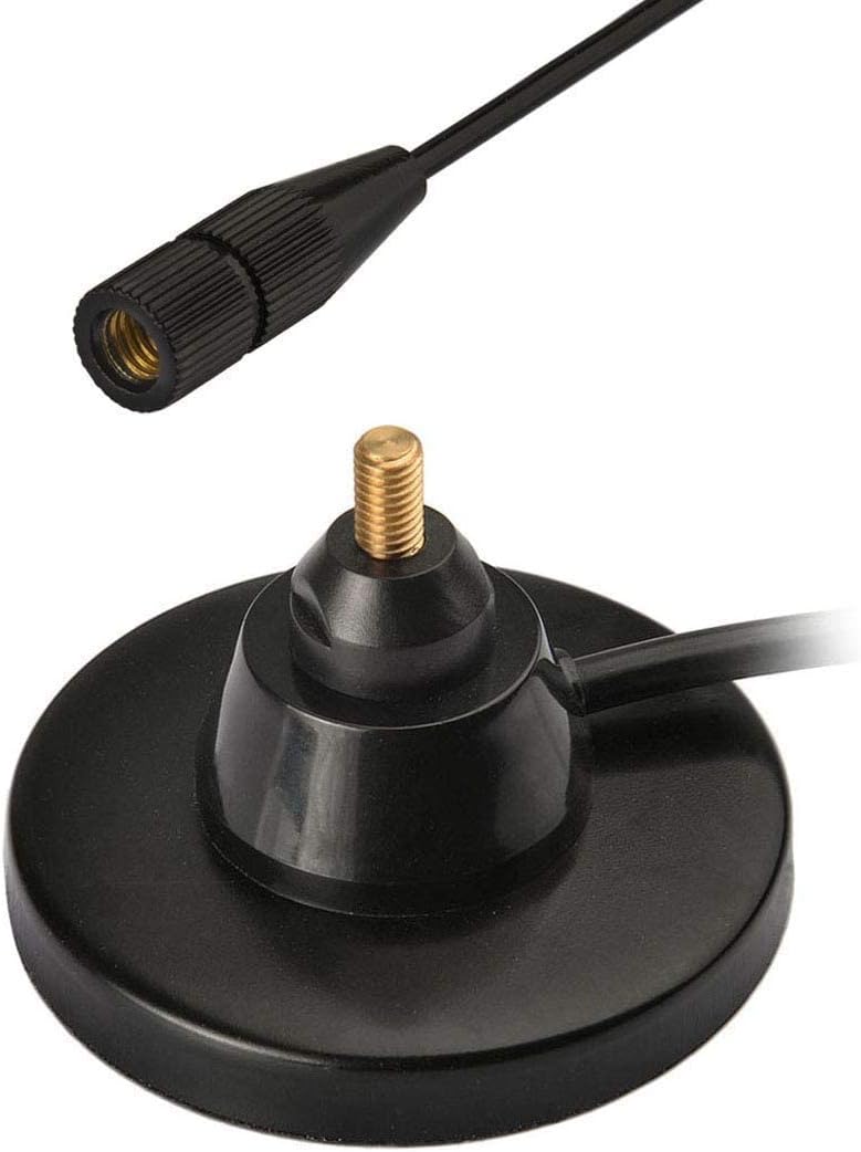 Close-up of the rugged antenna coil and high-quality magnetic mount surface