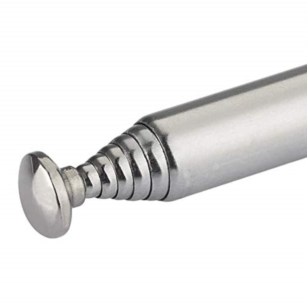 Close-up of the smooth telescopic joints and stainless steel construction