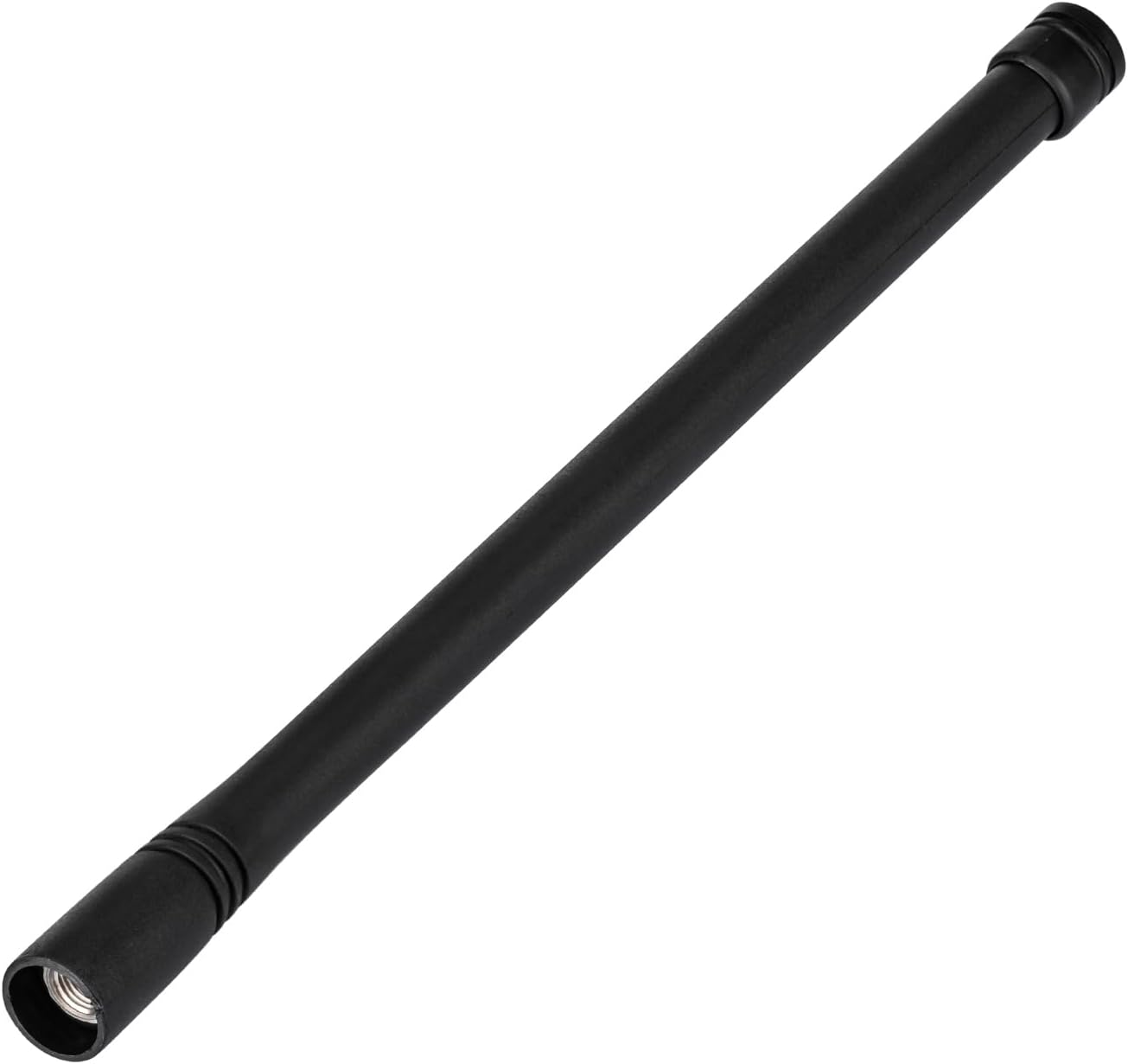 Close-up showing the compact size and durable rubberized coating of the mini GPS antenna