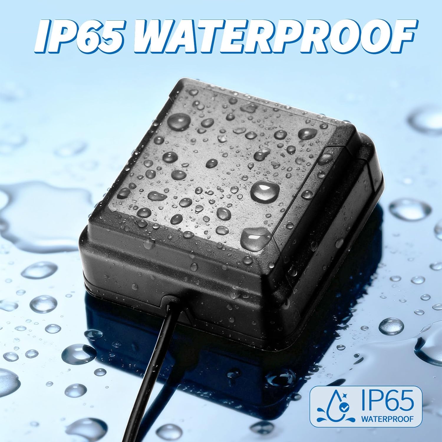 Close-up view of the rugged, IP65 waterproof housing and integrated high-performance antenna elements