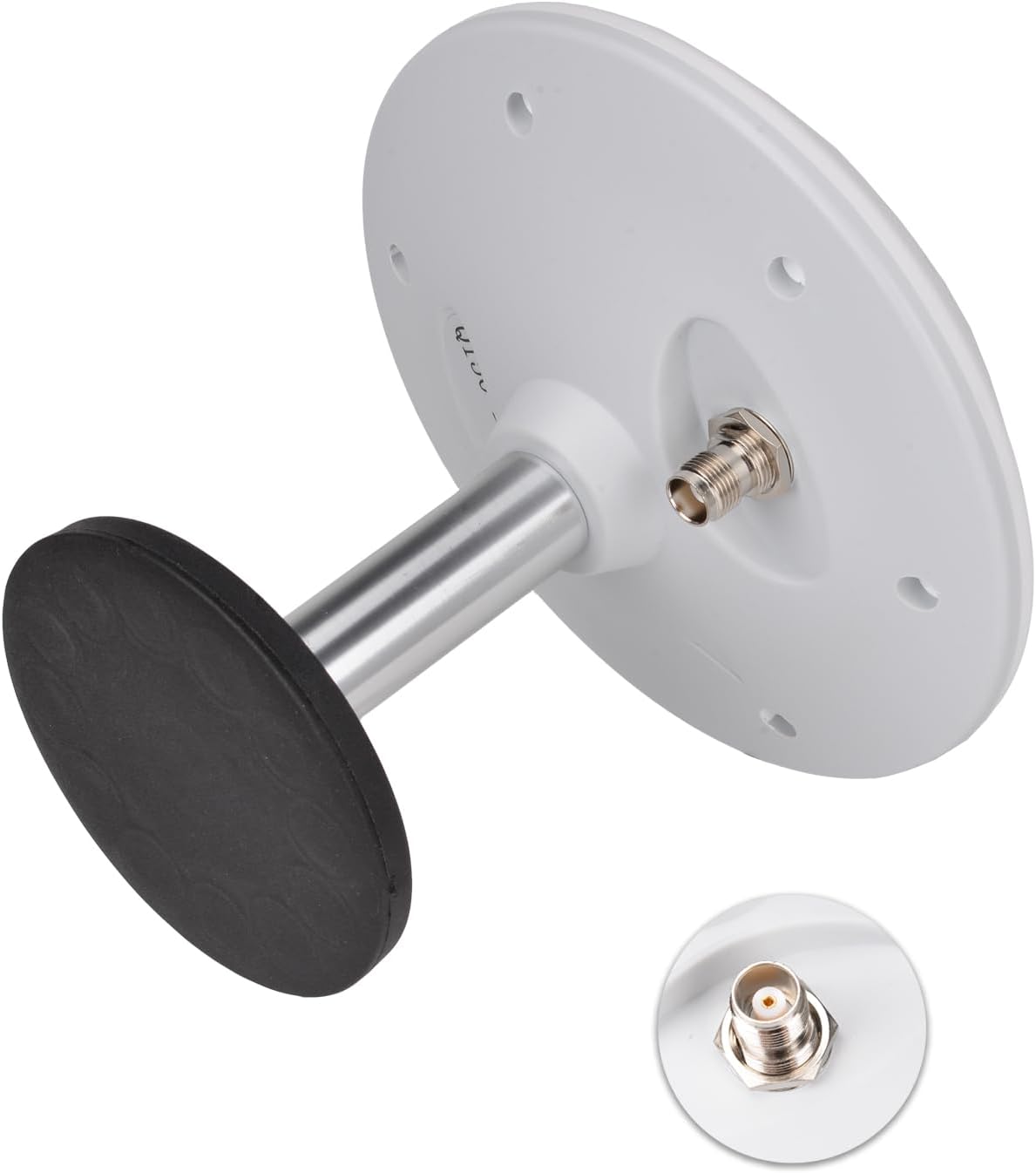 Close-up view of the ruggedized GNSS antenna housing designed for weather protection