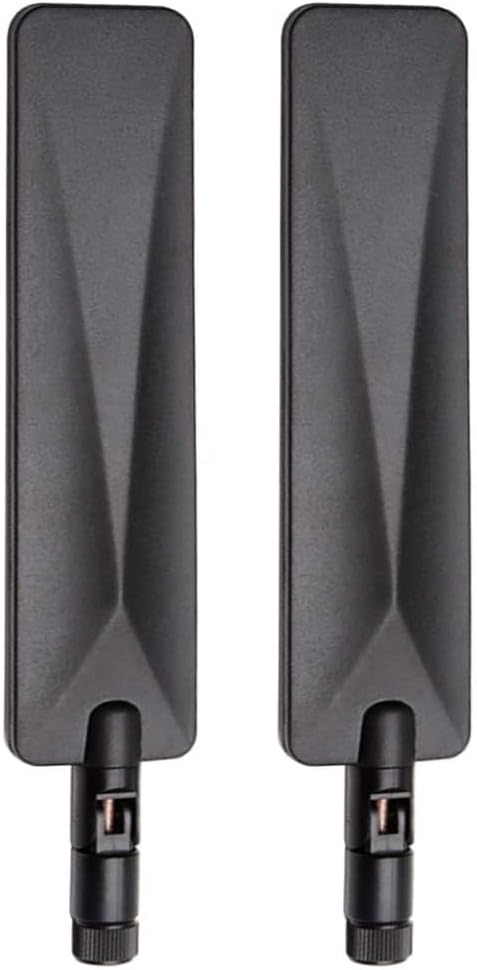 Detail of Bingfu 9dBi foldable 4G LTE antenna showing high-quality ABS material and 90-degree hinge