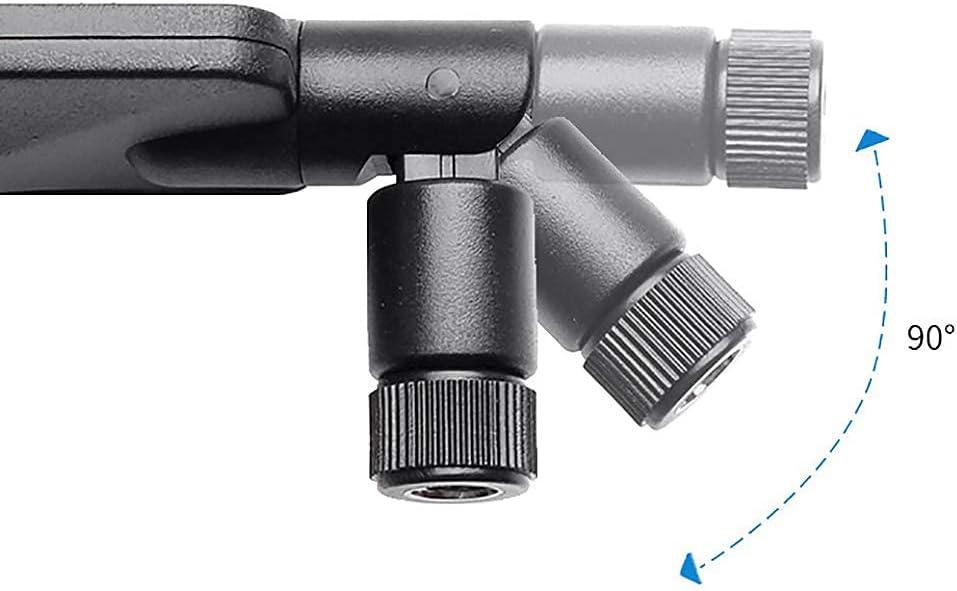 Detail of gold-plated SMA male (inner pin) connector for Bingfu high-gain antenna